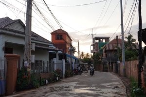 Siem Reap City Cambodia Small Street
